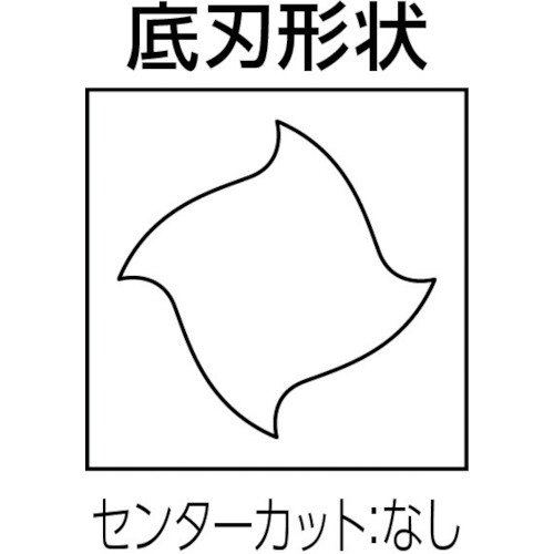 ソリッドエンドミル 4MFR080190R20 《※画像はイメージです。実際の商品