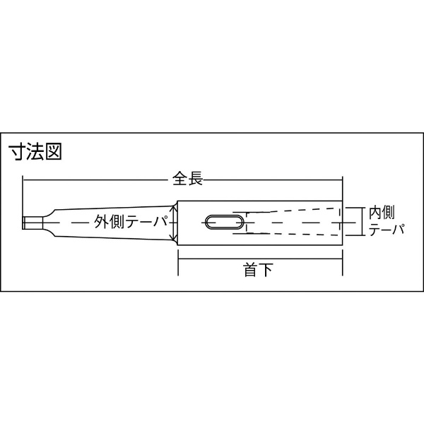 ドリルソケット焼入内径MT－3外径MT－2研磨品 TDC32Y トラスコ中山｜TRUSCO NAKAYAMA 通販 | ビックカメラ.com