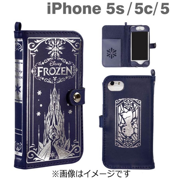 Iphone 5c 5s 5用 Old Book Case ディズニー アナと雪の女王 エルサと