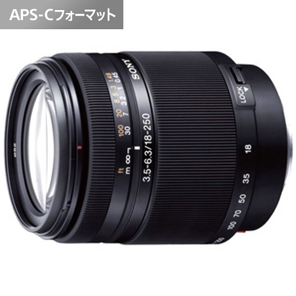 カメラレンズ DT 18-250mm F3.5-6.3 APS-C用 ブラック SAL18250 [ソニーA(α) /ズームレンズ]  【処分品の為、外装不良による返品・交換不可】