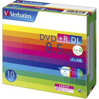 供数据使用的DVD+R白DTR85HP10V1[10张/8.5GB/喷墨打印机对应]