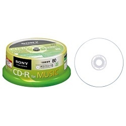 20CRM80PWP 音楽用CD-R ホワイト [20枚 /インクジェットプリンター対応] ソニー｜SONY 通販 | ビックカメラ.com