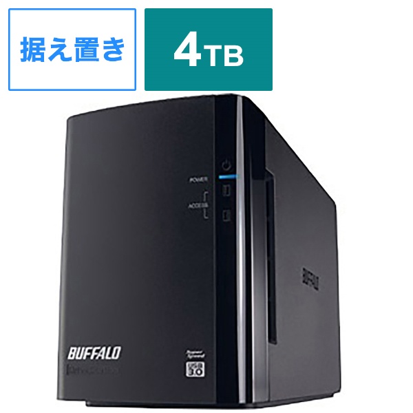 BUFFALO 外付けHDD ブラック [据え置き型 4TB] HDV-SAM4.0U3-BKA - 外