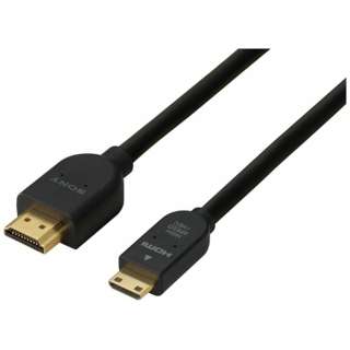 HDMI変換・延長プラグ ブラック DLC-HEM10 [1m /HDMI⇔miniHDMI /スタンダードタイプ /イーサネット対応]