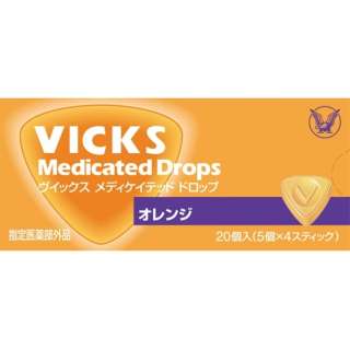 [VICKS(vuikkusu)] medikeiteddodoroppuorenji(20粒))[非正规医药品][漱口、含片]