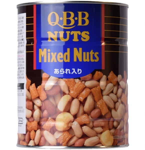 QBB　620g【おつまみ・食品】　ミックスナッツ　ファミリー缶　食品　通販