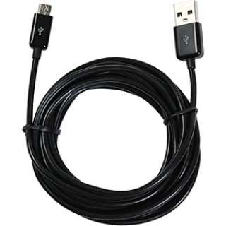 [micro USB]充电USB电缆2A(3m、黑色)IUC-SP05K[3.0m]