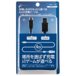 USB2.0遥控器充电电缆4m(PS4用)[PS4/PSV(PCH-2000)]CYBER黑色CY-P4US2C4-BK