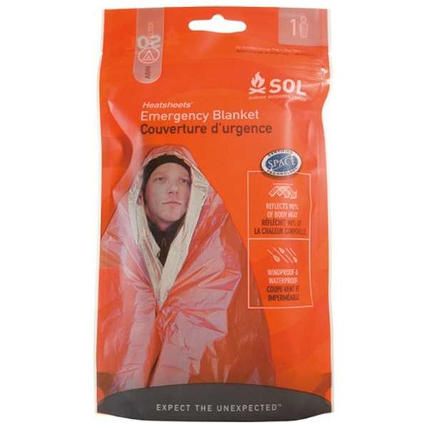 供生存、防灾用品羊毛毯Ｓ女职员(SOL)Heatsheet Emergency Blanket加热席紧急情况羊毛毯一个人使用的(142*213cm)12132_1