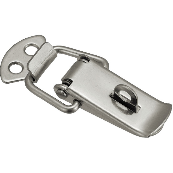 パッチン錠　鍵穴付タイプ・スチール製　P21 （1パック4個）