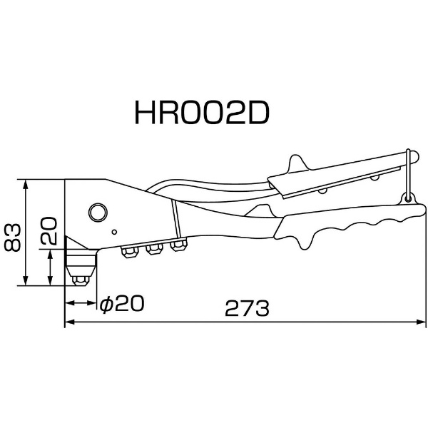 ロブテックス(エビ) ハンドリベッター HR2050H 接着、補修