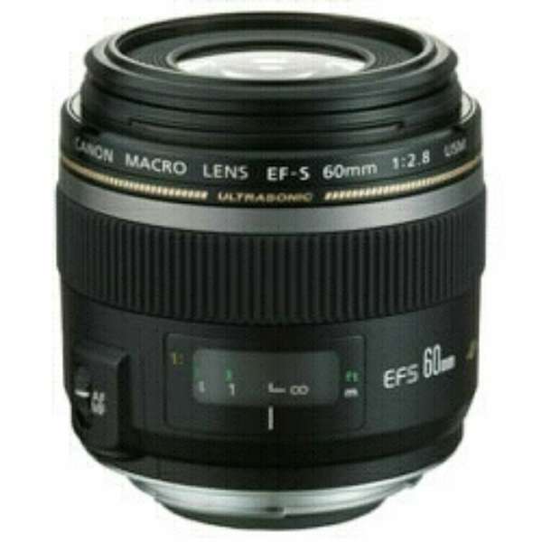 供相机镜头EF-S60mm F2.8宏指令USM APS-C使用的黑色[佳能EF/单焦点透镜]_1