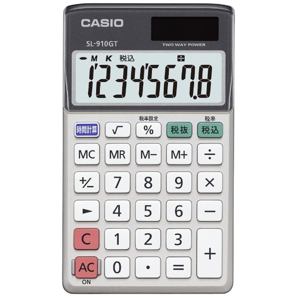通販　[8桁]　カシオ｜CASIO　手帳型電卓　SL-910GT-N
