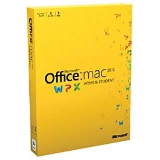 [Mac版] Office Home and Student 2011家庭装(3用户、3Mac)