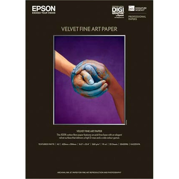 Velvet Fine Art Paper （A2/25枚） KA225VFA エプソン｜EPSON 通販