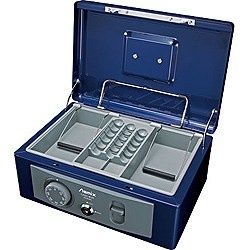 MCB580 手提金庫 B5サイズ Asmix（アスミックス） ブルー [鍵式＋ダイヤル式] アスカ｜ASKA 通販