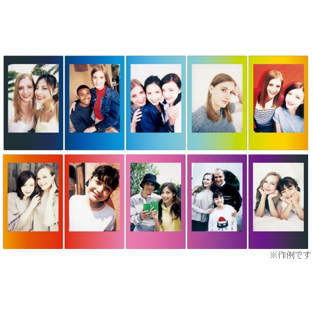 チェキ　インスタントフィルム　カラー instax mini Rainbow（レインボー） [10枚 /1パック]