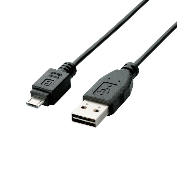 0.2m USB2.0֥ AۢΡmicroB [ξޤ] ʥ֥å U2C-DAMB02BK