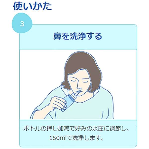 轻便的类型鼻冲洗器hanakurin S_11