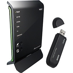 【限定2台】無線LANルータ(親機＆USB子機セット) USBスティックセットモデル Aterm(エーターム) PA-WG1400HP/U