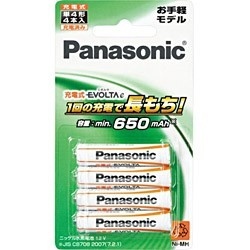 BK-4LLB/4B 単4形 充電池 EVOLTA e（エボルタ） お手軽モデル [4本] パナソニック｜Panasonic 通販 |  ビックカメラ.com