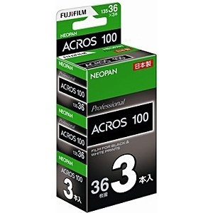 NEOPAN 100 ACROS 135-36枚 3本パック（新パッケージ） 富士フイルム｜FUJIFILM 通販 | ビックカメラ.com