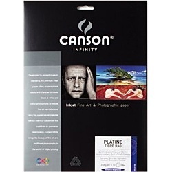 プラチナ ファイバー ラグ キャンソンインフィニティー 310g/m2 （A4サイズ・10枚） 6211035 Canson  Infinity｜キャンソン インフィニティ 通販