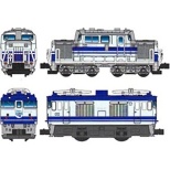 B列车表演球座DD51形柴油机+EF64形电机机车(欧元护垫色)