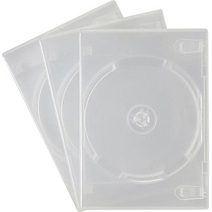 DVDトールケース 6枚収納 3枚セット クリア（DVD-TN6-03CLN）