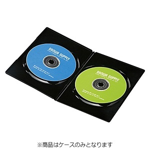 Blu-ray/DVD/CD対応スリムトールケース 2枚収納×30 ブラック DVD-TU2-30BK サンワサプライ｜SANWA SUPPLY 通販  | ビックカメラ.com