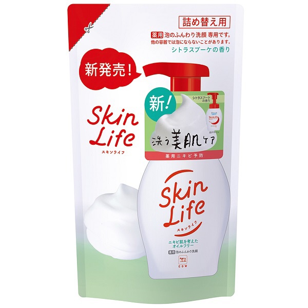 Skin Life スキンライフ 薬用泡のふんわり洗顔 180ml 大放出セール 上品 つめかえ用 洗顔フォーム