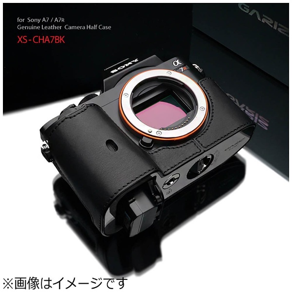 本革カメラケース 【ソニー α7R/α7兼用】（ブラック）　XS-CHA7BK