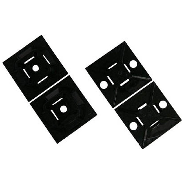 パンドウイット マウントベース アクリル系粘着テープ付き 耐候性黒 (500個入)  (ABmm-AT-D0) - 2