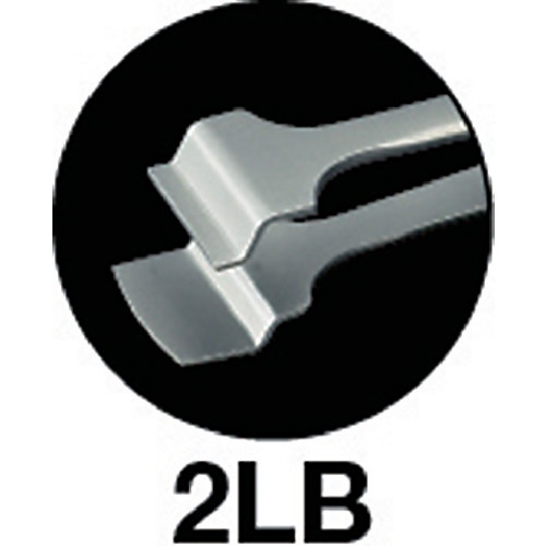耐酸耐磁ピンセット 127mm 先端幅9.5mm ウエハー用 2LBSA トラスコ中山