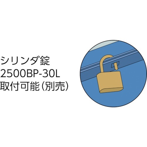 2段式工具箱 352X22０X289 ブルー GL350B トラスコ中山｜TRUSCO NAKAYAMA 通販