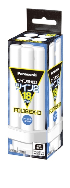 FDL18EX-D コンパクト蛍光灯 ツイン2 クール色 [昼光色] パナソニック｜Panasonic 通販 | ビックカメラ.com