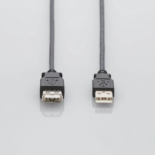 USB-A延長ケーブル [USB-A オス→メス USB-A /2m /USB2.0] ブラック