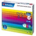 データ用DVD-R ホワイト DHR85HP5V1 [5枚 /8.5GB /インクジェットプリンター対応]
