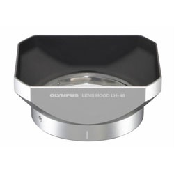 ビックカメラ.com - 金属レンズフード OLYMPUS（オリンパス） シルバー LH-48 [46mm]