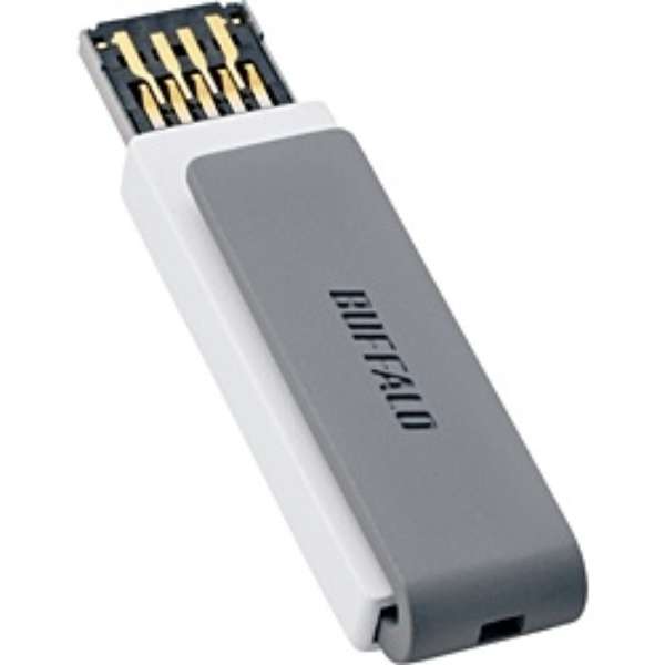 RUF3-CP8G-GY USBメモリ グレー [8GB /USB3.0 /USB TypeA /スライド式] BUFFALO｜バッファロー