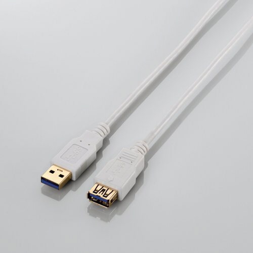 2.0m USB3.0Ĺ֥ AۢΡA᥹ [˺٥] ʥۥ磻ȡ USB3-EX20WH