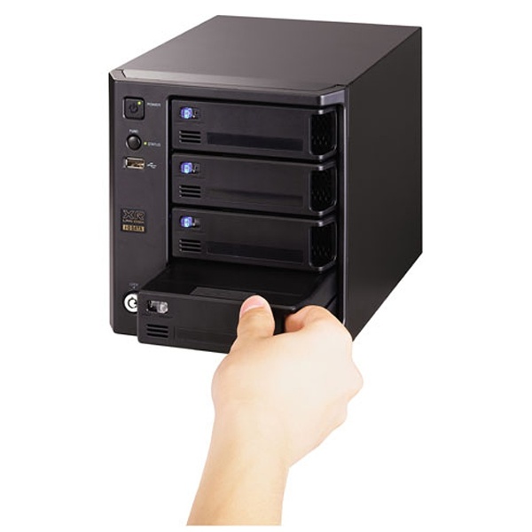 NASサーバー（4ドライブ）RAID6対応 LAN DISC（ランディスク）XR HDL