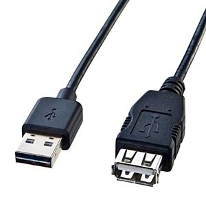 3.0m USB2.0延長ケーブル 【Aオス】⇔【Aメス】両面挿しタイプ（ブラック） KU-REN3 サンワサプライ｜SANWA SUPPLY 通販  | ビックカメラ.com