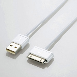 iPad／iPhone／iPod対応［Dock］ USB2.0ケーブル 充電・転送 （0.5m・ホワイト） MFi認証 LHC-UADO05WH  ELECOM｜エレコム 通販 | ビックカメラ.com