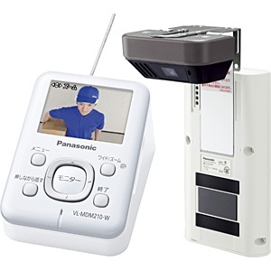 通話・録画機能付きワイヤレスドアモニター 「ドアモニ」（充電式）　VL-SDM210W（パールホワイト）