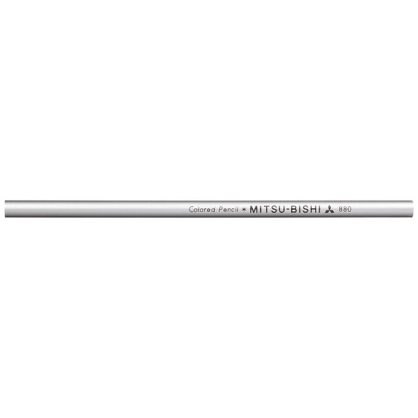 まとめ）三菱鉛筆 色鉛筆 K880.26 銀 (単色12本入）【×10セット】-