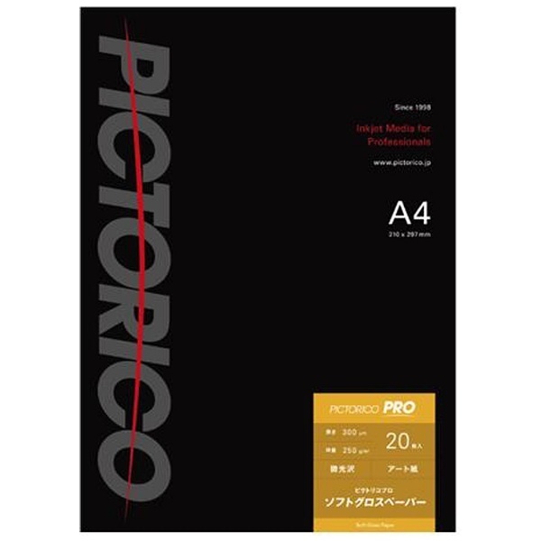 ピクトリコプロ ソフトグロスペーパー（A4サイズ・20枚） PPG210-A4/20 ピクトリコ｜PICTORICO 通販