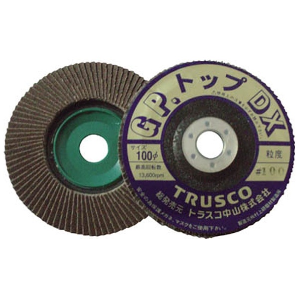 TRUSCO(トラスコ) GPトップα ねじ込み式 アランダム Φ100 10枚 100