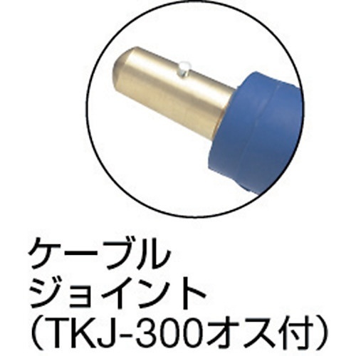 TRUSCO(トラスコ) キャブタイヤケーブル ホルダ丸端子付 10m TCT-2210KH - 1