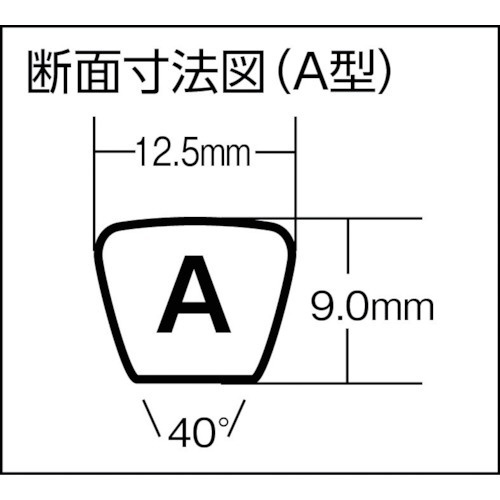 標準型VベルトA型 A83 三ツ星ベルト｜Mitsuboshi Belting 通販